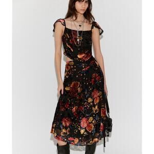 NWT / Free People / Electra Heart Midi Skirt Set / sz M